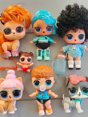 MGA LOL Surprise! Doll / Mixed Pet Lot of 6 Collection Mini Dolls Cute